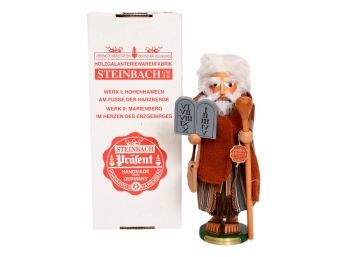 Steinbach Volkskunst Signed Limited Edition Nutcracker - Moses Ten Commandments In Original Box