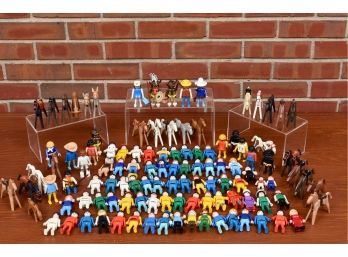 Collection Of Vintage 1974 Playmobil Geobra Figurines, Horses And Animals