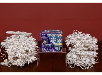 Large Collection Of Lighted Snowflakes
