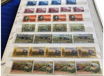 Collection Of Hundreds Of Mapkm Stamps In A Book