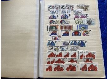 Collection Of Hundreds Of Czechoslovakia Stamps In A Book