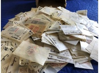 Thousands Of Miscellaneous Stamps In A Box