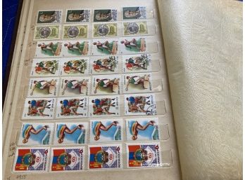 Collection Of Hundreds Of Foreign Stamps In A Book