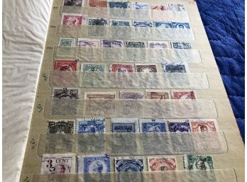 Hundreds Of Mexican Stamps In A Book