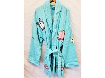 Women's Monroe & Main Rise & Shine Terry Cloth Bathrobe With  Matching Slippers One Size Plus