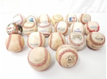 Nineteen Different Baseballs