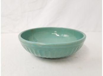 Vintage Turquoise Pottery Fruit Bowl