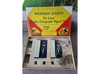 Vintage Western Union Telegraph Set