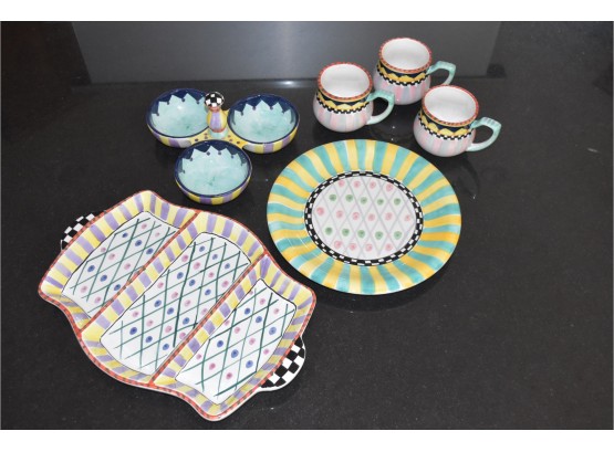 World Bazaars Inc. Dish Set, Fun And Cheery Party Dishes