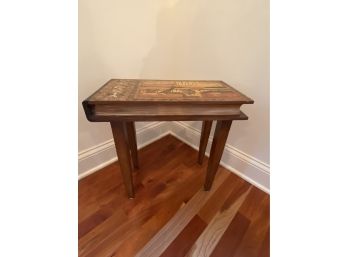 Pan And Pasta Decorative Side Table 18x9.5x18.25'