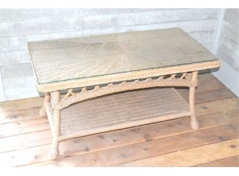 Wicker Patio Furniture  Coffee Table 42Wx21D