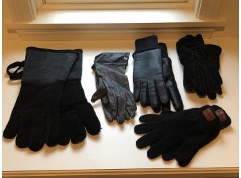 Fireplace Leather Gloves And 4 Pair Ladies Gloves