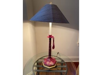 Red Table Lamp 6.75x27'