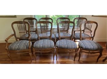 Eight Henredon Dining Chairs 24x22.5x40'
