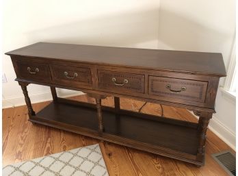 Sideboard Solid Wood Four Drawer 71 Long X 31.5 Tall X 18 Deep