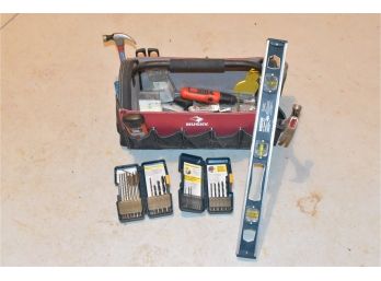 Husky Handymans Tool Bag/box, Ryobi Drill Sets And More.