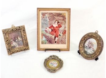 Vintage Framed Wall Art Grouping