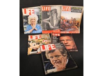 Vintage Lot Of Six Life Magazine's Dating Back To 1943