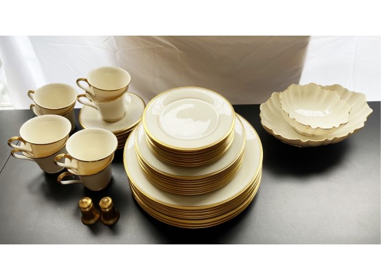 Lenox Eternal 44 Piece Lot Place Setting For Eight