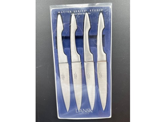 Dansk Forged Stainless Steal Steak Knives (set Of 4) New In Box