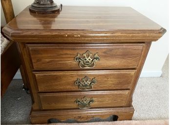 Wooden Bedside Tables With Drawers (Set Of 2)