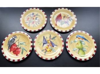 Lenox Bird Series Set Of 5 Plates