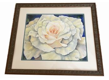 Floral Art Print Signed 'Pavlina' In Print And Framed