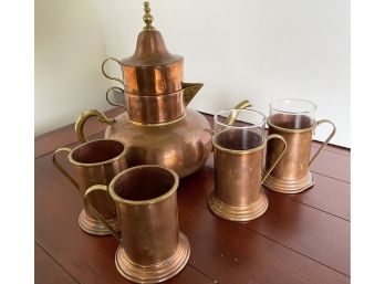 Mexican Copper Coffee/Tea Set