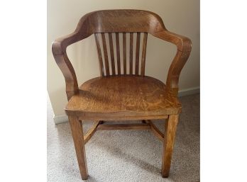 Lutheran Hospital Wooden Arm Chair