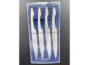 Dansk Forged Stainless Steal Steak Knives (set Of 4) New In Box