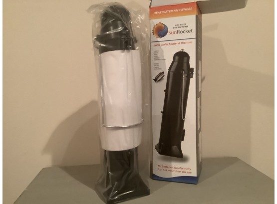 Sun Rocket Solar Water Heater And Thermos New Ib Box