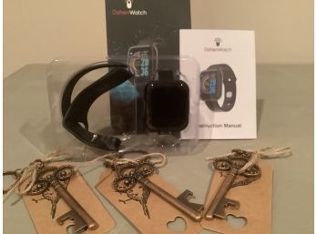 New In Box OshenWatch And Three Key Chains As Pictured