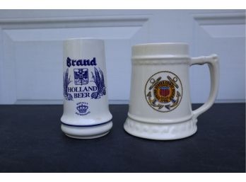 Coast Guard Mug And Holland Beer Mug