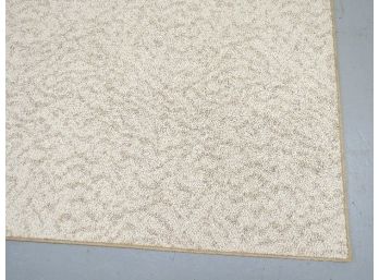 6 X 9 Foot Neutral / Sand Color Berber Rug Fully Bound All Edges, Very Clean