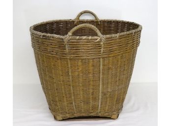 Large Woven Basket With Handles