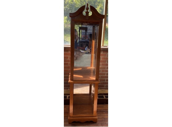 Glass And Wood Curio Cabinet
