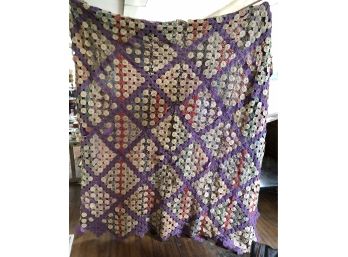Quilt With Purple Backing