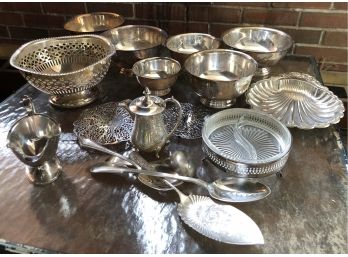 Large Silver Plate Lot