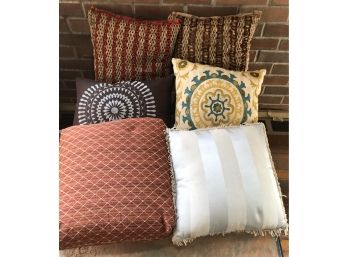 Six Contemporary Pillows