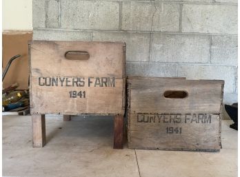 Conyers Farm 1941 Wooden Crates