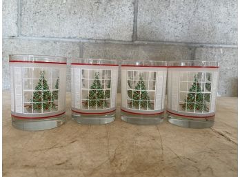 Group Of Decorative Christmas Glasses