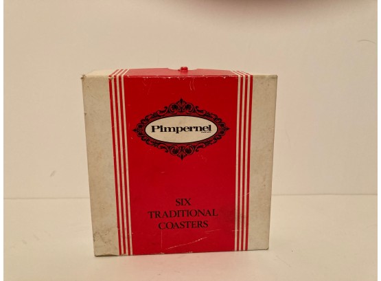 Vintage Traditional Pimpernel Coasters