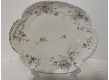 Vintage  French Limoges Theodore Haviland Floral Serving Platter