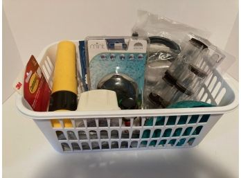 Surprise Basket Of Houseware/household Goodies - Plenty Of Useful Items