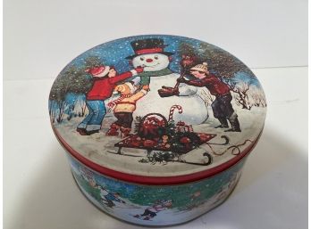 Snowman Cookie Tin (2)
