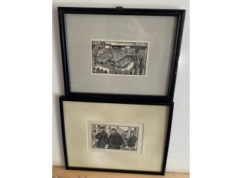 Two Framed Lebedeff Prints