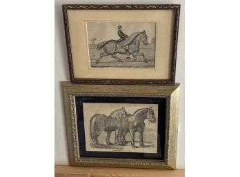 Two Horse Engravings