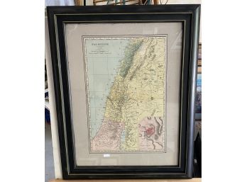 Framed Palestine 1898 Map
