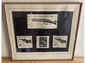 Framed Gun Advertisements