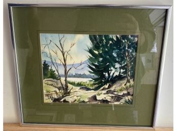 Framed Watercolor By Lawrence Jewitt